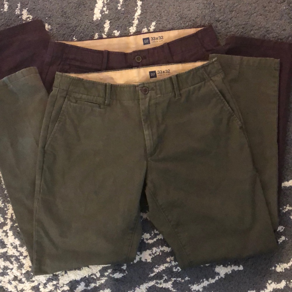 Men’s flat front khakis